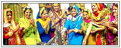 womens celebrate lohri